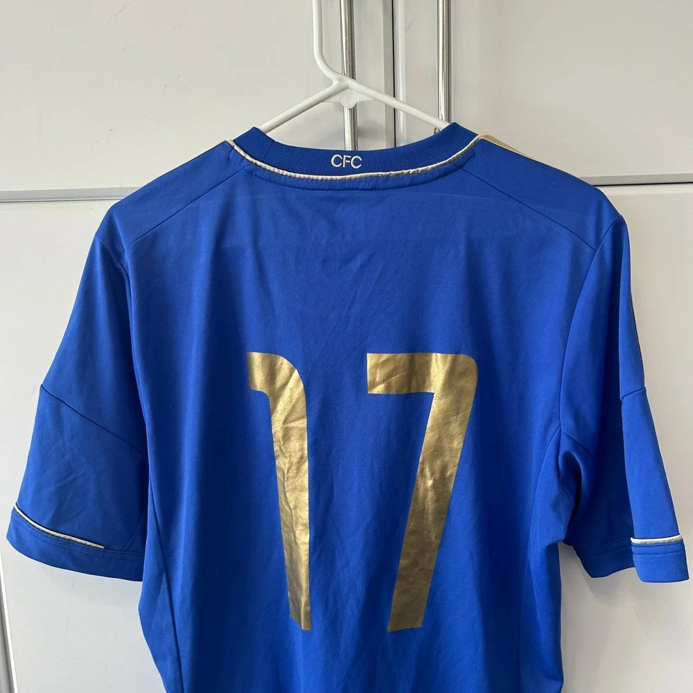 Adidas Chelsea FC 2012-2013 Home Jersey Blue Gold Samsung 17 Mens Medium